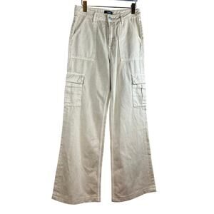 Aqua Khaki Cargo Pants Size 27 Utility Streetwear Y2K Model Off Duty